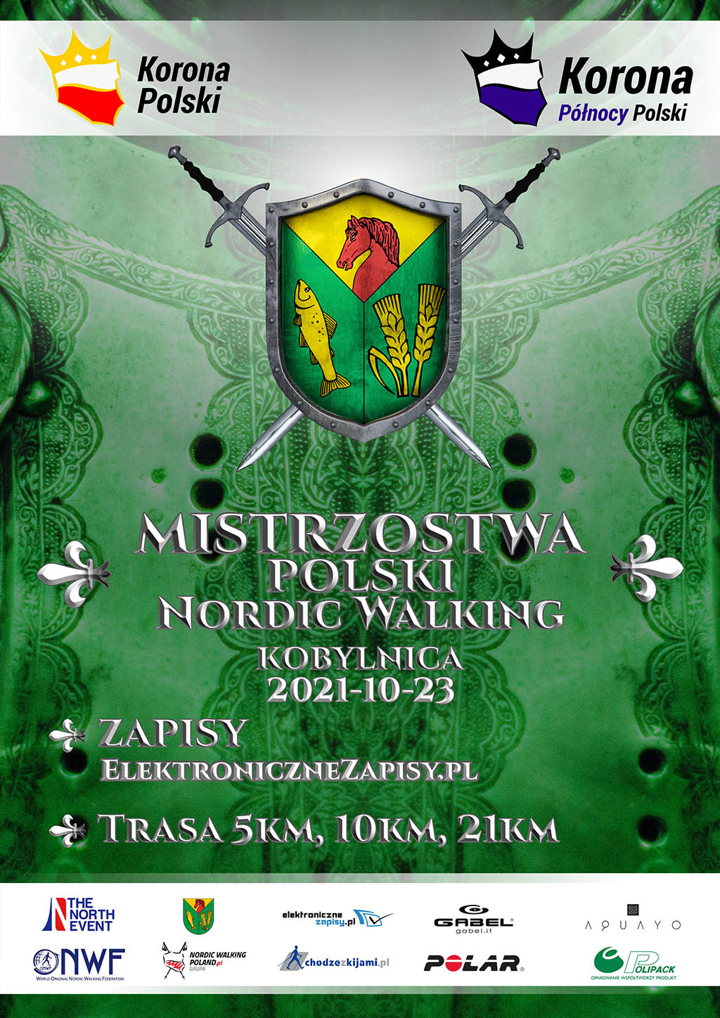 Plakat Bobylnica Mistrzostwa Polski Nordic Walking 2021